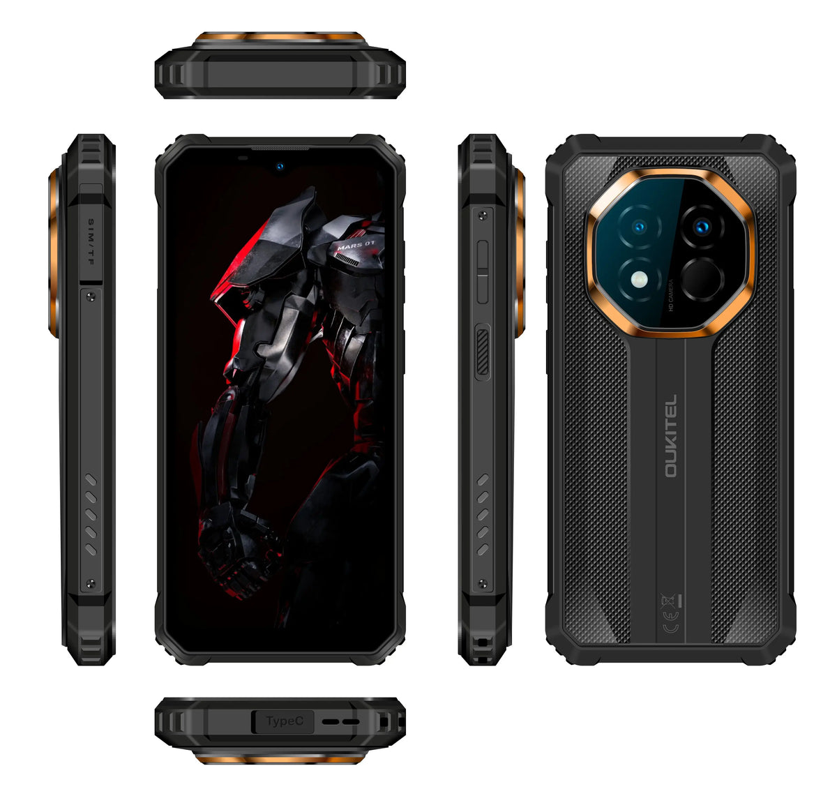 Teléfono Inteligente Resistente Oukitel G7, Pantalla de 6.52 Pulgadas, 24 GB (8+16) de RAM, 256 GB de ROM, Android 16, 10600 mAh, Cámara Principal de 64 MP, NFC, IP69K, 1080P