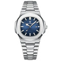 Reloj de pulsera de lujo para hombre POEDAGAR, cuadrado, con fecha, luminoso, resistente al agua, de acero inoxidable, reloj de cuarzo para hombre, estilo deportivo y de negocios