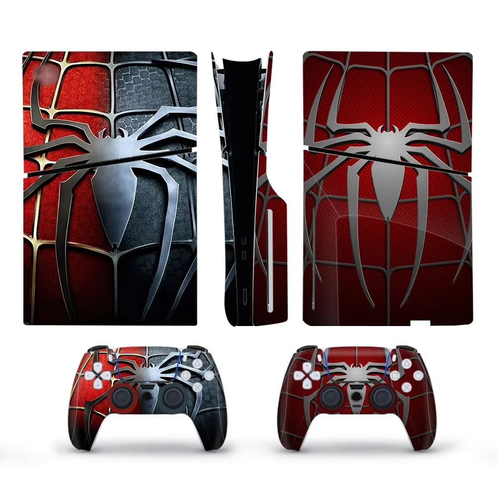 Skin Sticker For PS5 Slim Disc Edition Console Decal Vinyl Cover Case 2PCS Controller Gamepad Dustproof For ‌PS5Slim Accessorie
