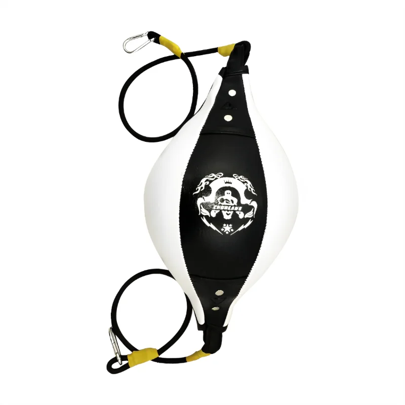 Bola de Boxeo de Cuero PU de Calidad, Inflable, con Doble Extremo, para Entrenamiento de Velocidad y Reflejos, con Soporte Giratorio para Ejercicios de Fitness