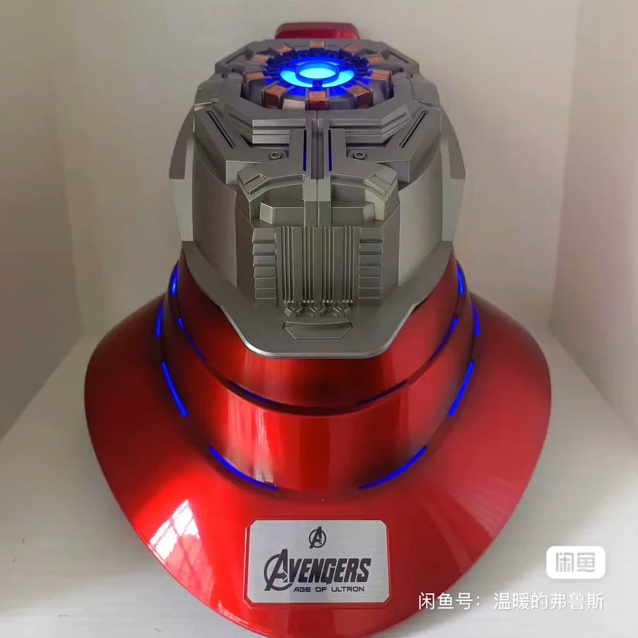 Marve 1/1 Iron Man Mk5 nuevo casco Mk50 Jarvis usable y Transformable apertura eléctrica activada por voz cierre regalo de cumpleaños