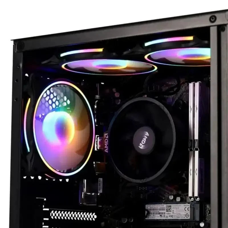 PC para Juegos Ryzen R5 5600G GDDR4 16GB 500G con Windows 10 Pro, Computadora de Escritorio para Juegos Económica