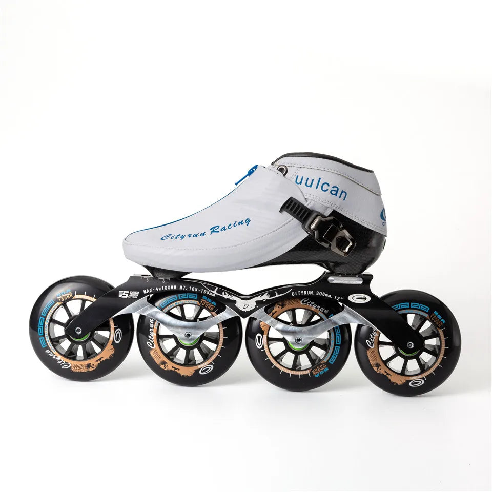 Japy-Patines en línea de fibra de carbono para competición profesional, botas con cremallera, Similar a Powerslide, Cityrun Speed, 2019