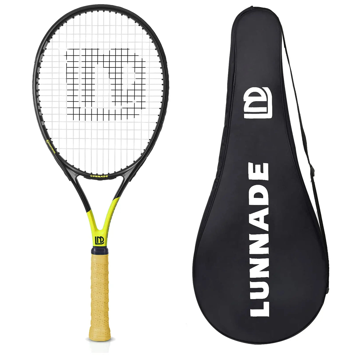 Alpsport 1ud/lote Raqueta de tenis (incluye bolsa y cordaje) Fibra de carbono Material compuesto Raqueta Diseñada para niños y niñas.