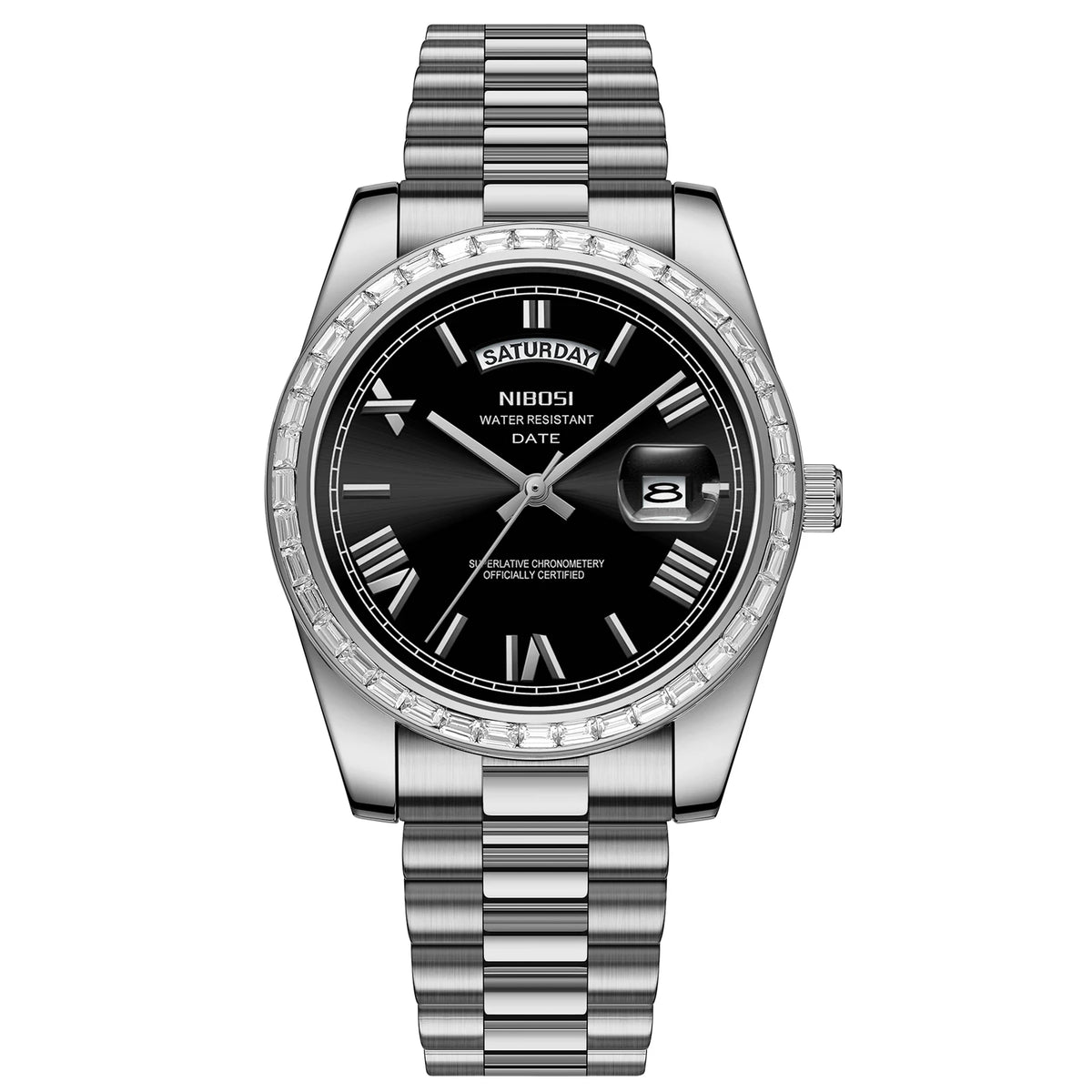 NIBOSI Fashion Men Watches Top Brand Luxury Wristwatch Day Date Miyota Quartz Watch Men Waterproof Steel Role Clock Reloj Hombre