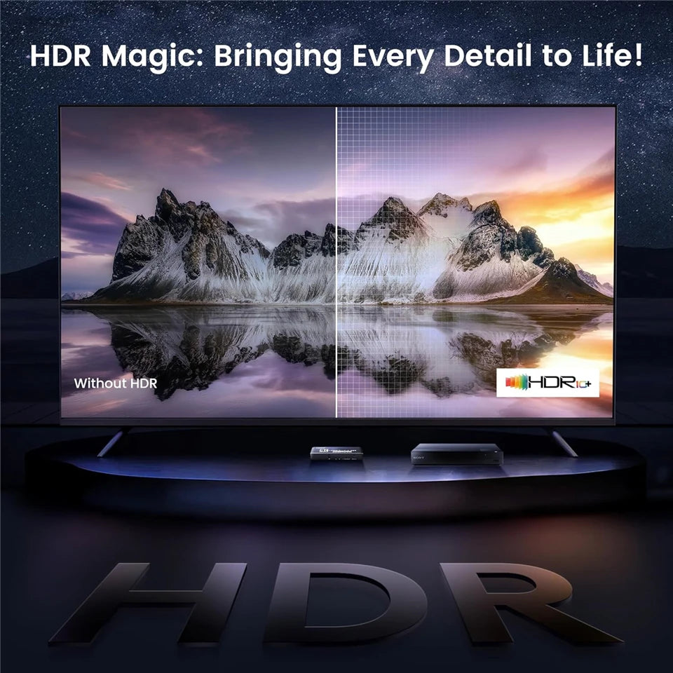 Navceker-conmutador HDMI 2,1, 8K, 60Hz, 4K120Hz, compatible con HDMI, salida 3 en 1 con convertidor de Control remoto para monitores Xbox PS5