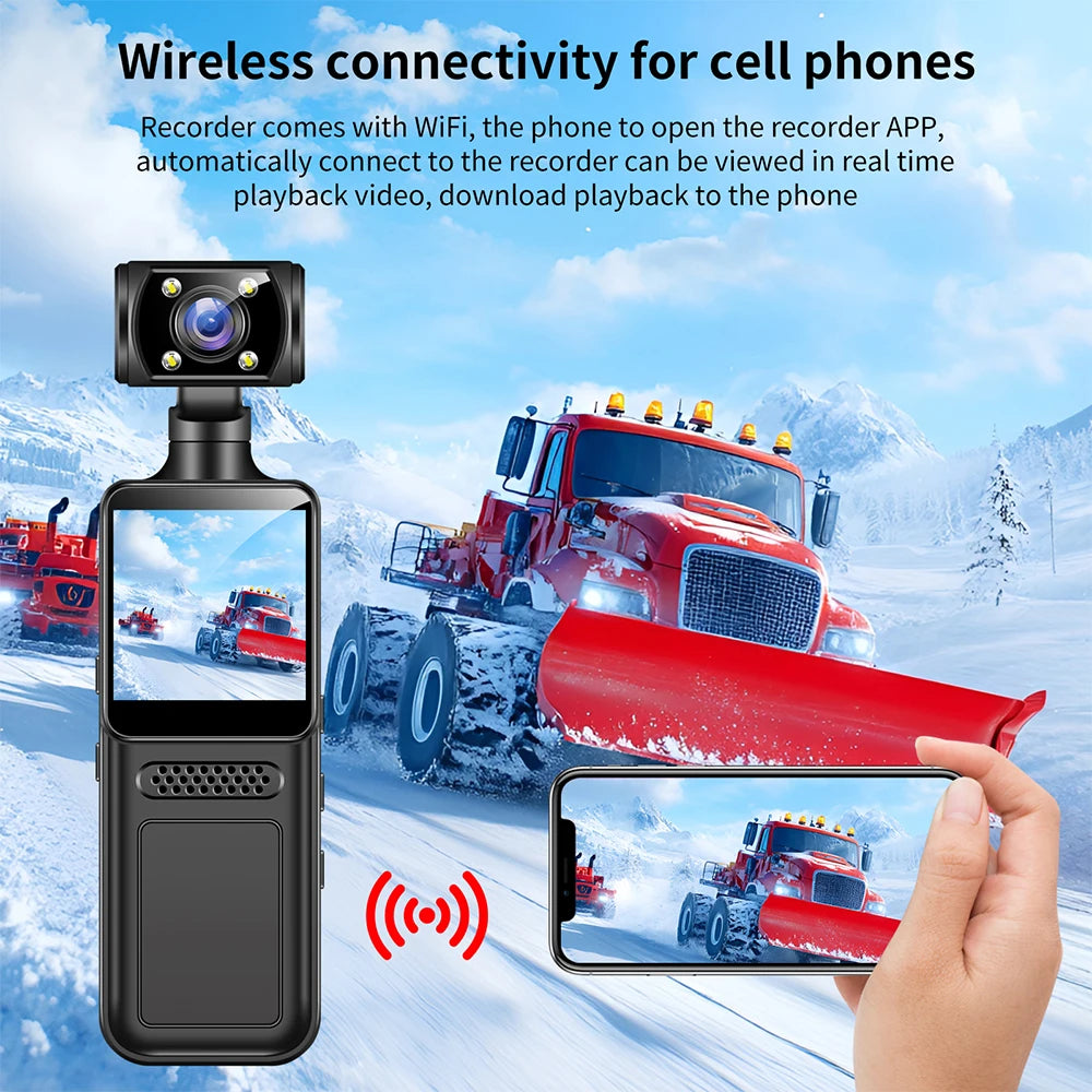 Nuevo 4K con Wifi Hotspot Mini cámara grabadora de vídeo Digital portátil cámara corporal visión nocturna DVR videocámara en miniatura 2025