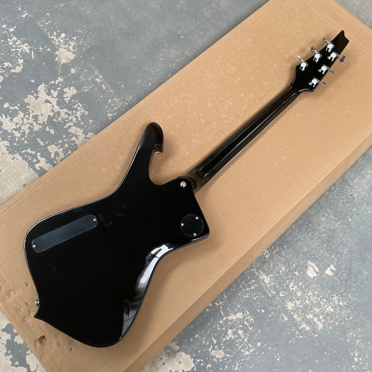Guitarra eléctrica negra de alto brillo con pastillas HH de alto rendimiento – La elección ideal para principiantes y entusiastas del rock