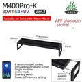Lámpara LED de espectro completo RGB+UV WEEK AQUA serie M V3 con soporte extensible, control por APP para acuarios plantados y peceras