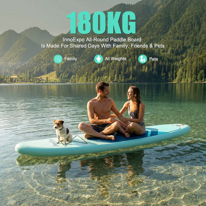 Tabla de Paddle Surf Inflable InnoExpo de 320-350 cm, Tabla de Surf SUP Antideslizante para Deportes Acuáticos con Accesorios