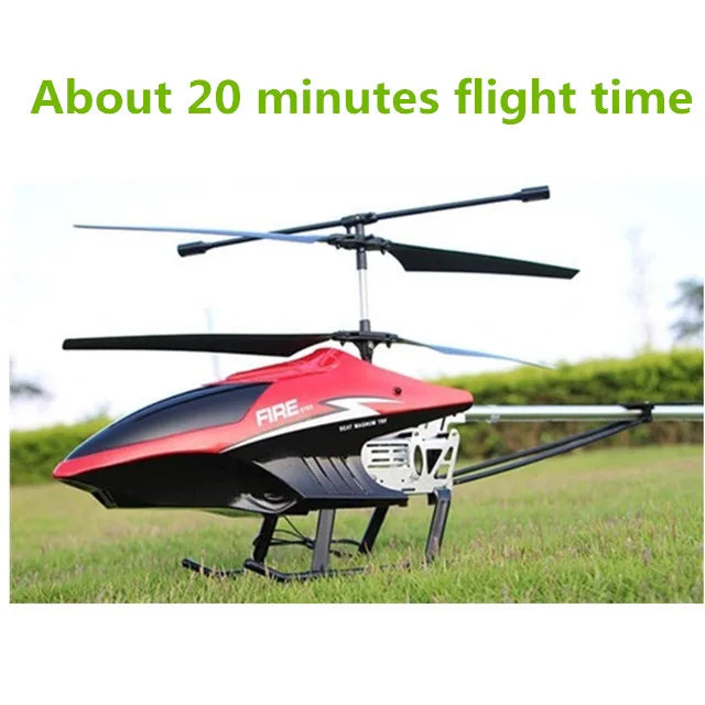 Nuevo helicóptero Rc 3.5CH 80cm avión grande Extra duradero con luces LED aleación para exteriores helicópteros RC distancia de Control 100m