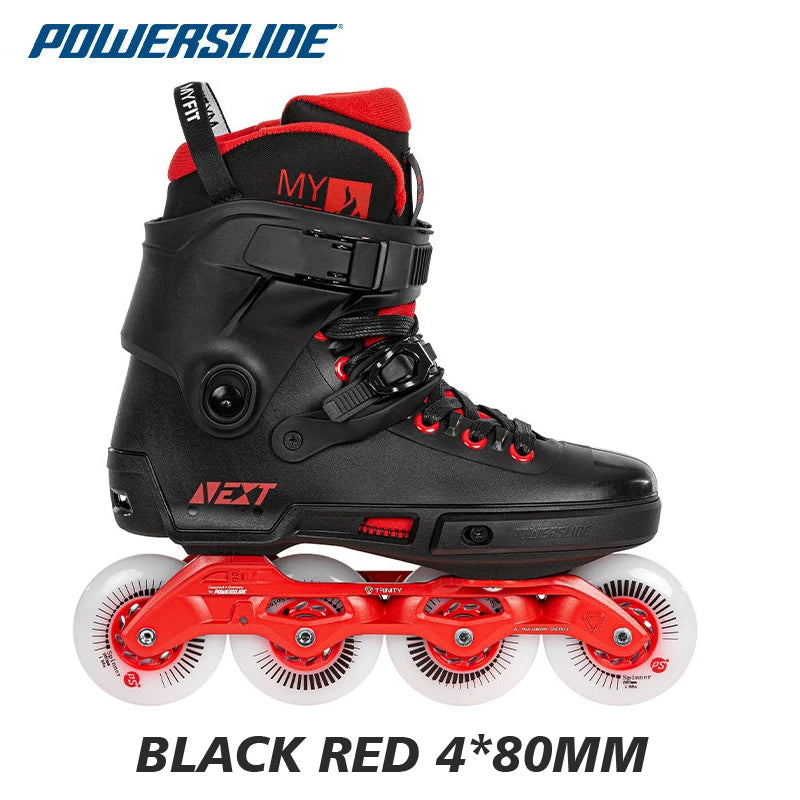 Patines Powerslide NEXT Trinity de 3 Ruedas para Adultos, Patines FSK para Patinaje en Calle, Patines en Línea Profesionales
