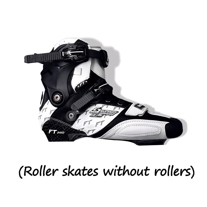 Patines de fibra de carbono Freestyle de 4 ruedas, patines de ruedas profesionales, patín de Slalom en línea para adultos