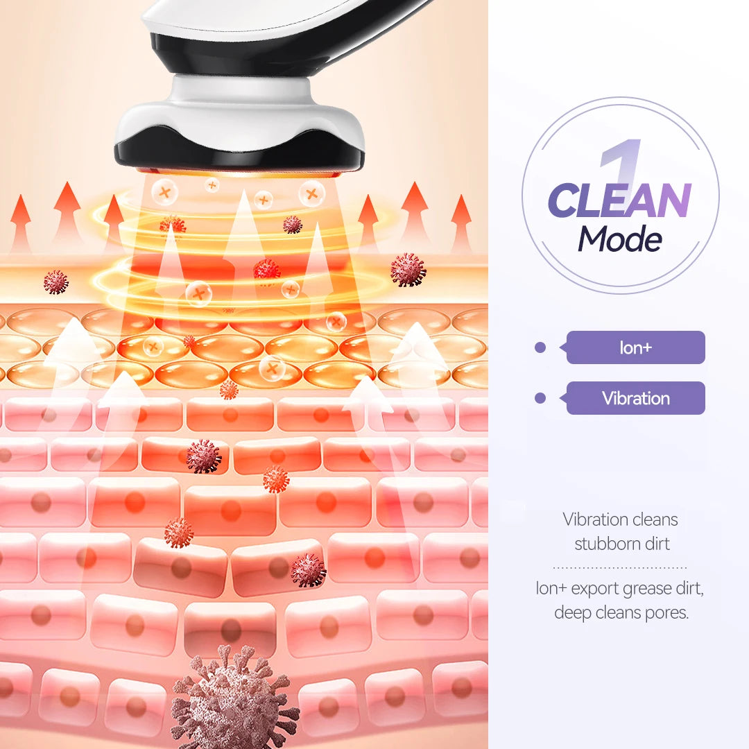 Masajeador facial ANLAN, limpieza profunda, efecto lifting facial, vibración suave, dispositivo de belleza para el cuidado diario de la piel, tipo C.