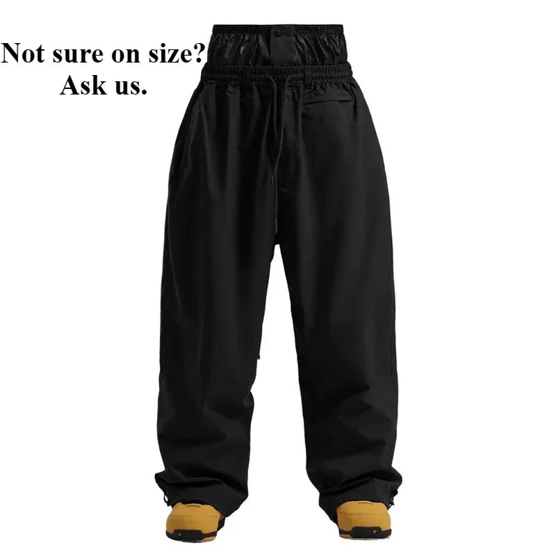 Pantalones de Nieve Impermeables GSOU SNOW, Pantalones de Snowboard Transpirables con Cintura Holgada para Exteriores, Pantalones Profesionales para Hombre y Mujer, Stride 2026, Novedad