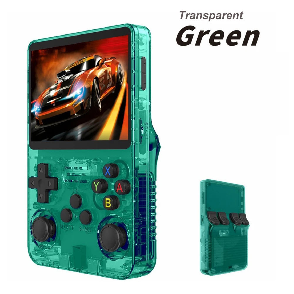 Retro Handheld Video Game Console 3.5 Inch IPS Screen Portable Pocket Player for Kids with Original LINUX Arkos System