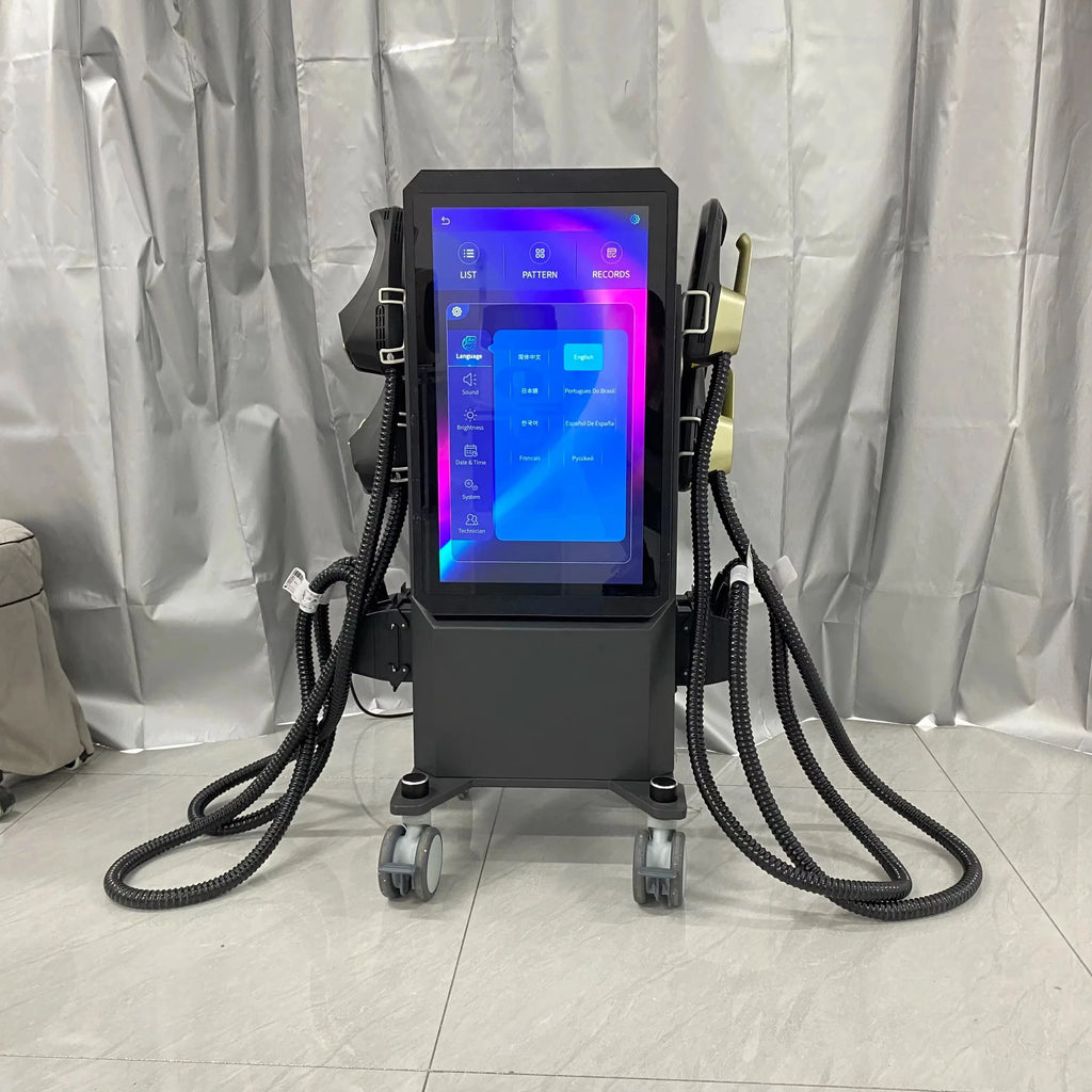 Máquina Estimuladora Muscular EMSzero Ultra Body Sculpt con 4 Manijas RF Profesional 6500W, Dispositivo Adelgazante EMS Neo Body Shape