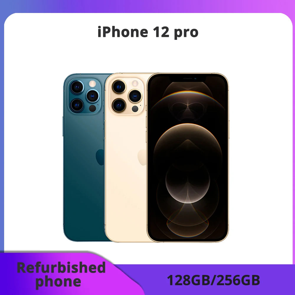 iPhone 12 Pro original, ROM 6 GB, 6,1", OLED, RAM 6 GB, A14 Bionic, iOS, reconocimiento facial, NFC, desbloqueado, 5G
