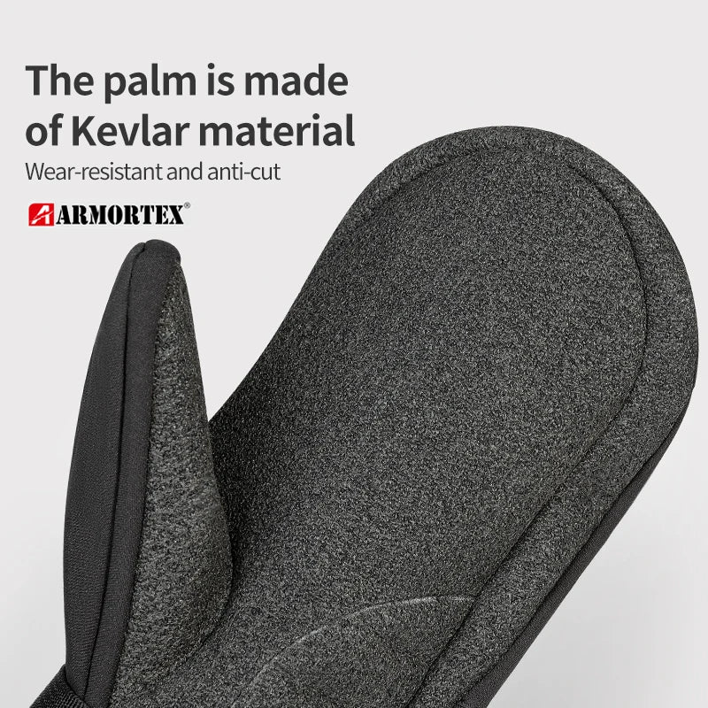 COPOZZ guantes de esquí de invierno impermeables mantener caliente Kevlar Material resistente al desgaste snowboard hombres mujeres guantes térmicos de nieve mitones