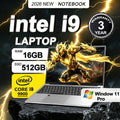 Portátiles de 15,6" con Windows 11 Pro, Intel Core I9-9900, 16GB RAM, 1TB SSD, Office, PC portátil para juegos y estudio