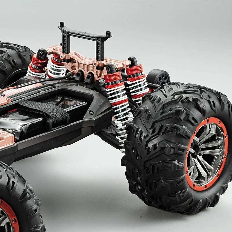 Coche teledirigido 1:10 4WD de alta velocidad 85 KM/H todoterreno escalada deriva carreras camión sin escobillas IPX4 WMetal Aterproof RC coche de juguete