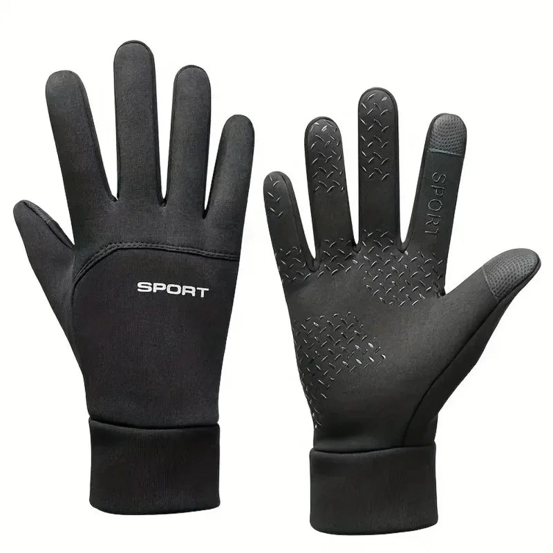 Guantes cálidos de invierno, impermeables, con pantalla táctil, antideslizantes, para montar en motocicleta, suministros para exteriores, para pescar, esquiar y correr