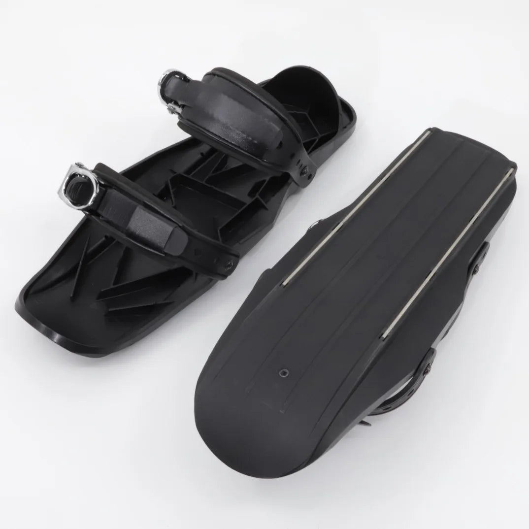 Mini patines de esquí cortos, botas de esquís, zapatos cortos ajustables para adultos, palas de nieve portátiles para deportes al aire libre en invierno, tabla de nieve