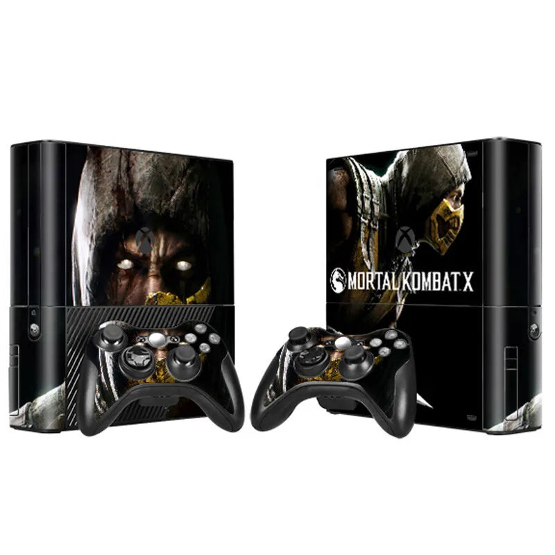 Pegatina Personalizada con Diseño a Medida para Consola Xbox 360 E y 2 Controles, Vinilo Decorativo para Xbox 360 E