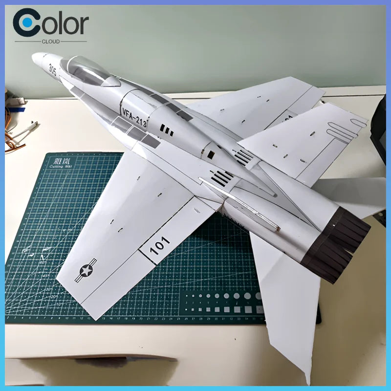 Nuevo Avión modelo de ala fija Rc con control remoto F18 Hornet doble 30 canales modelo de avión ensamblado con control remoto