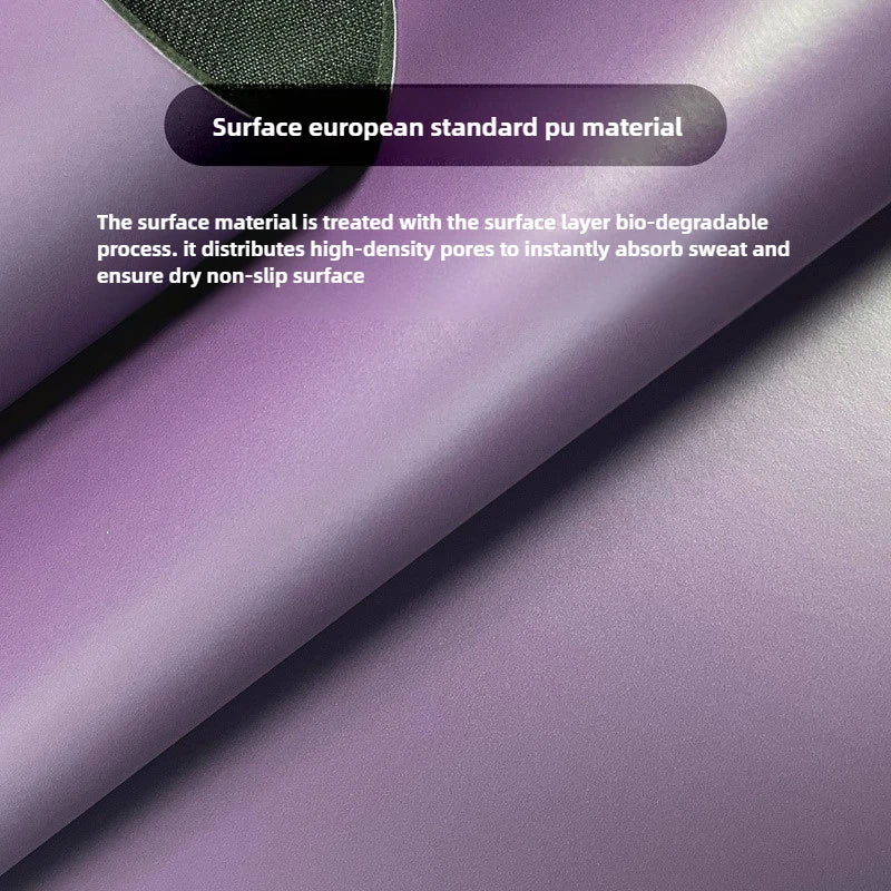 Lezyan, lo más nuevo, estera de Yoga de goma Natural de PU antideslizante, agarre grueso para absorción de sudor, ejercicio, absorción de impacto, entrenamiento, Fitness, gimnasio