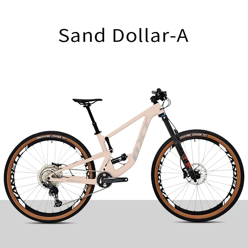 Bicicleta de montaña BXT de doble suspensión, cuadro de fibra de carbono, rodada 29, compatible con horquilla de 160mm de recorrido, eje Boost y tubo de sillín con suspensión