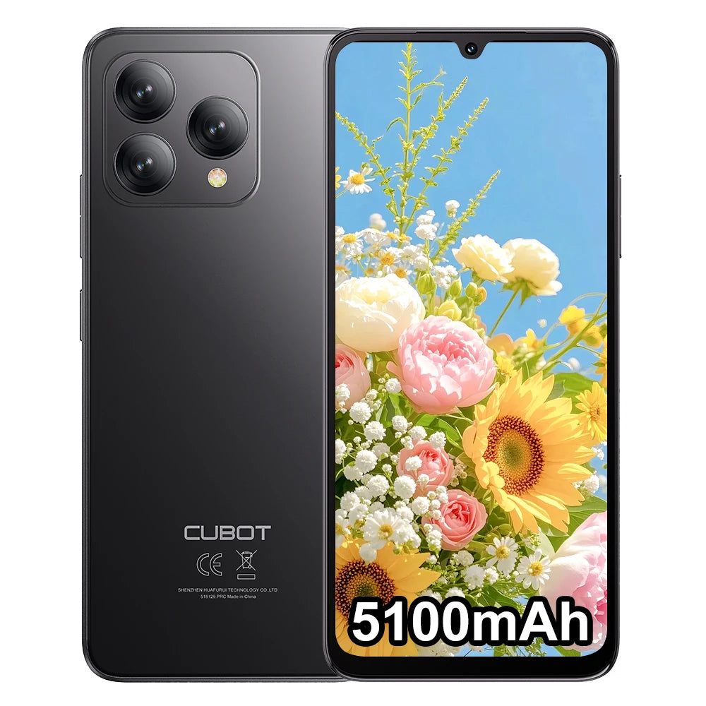 Smartphone Cubot A40 Android 15 12 GB (4 + 8) + 256 GB 6,88'' 120Hz 5100 mAh NFC/GPS Reconocimiento facial Teléfono portátil 4G IPS