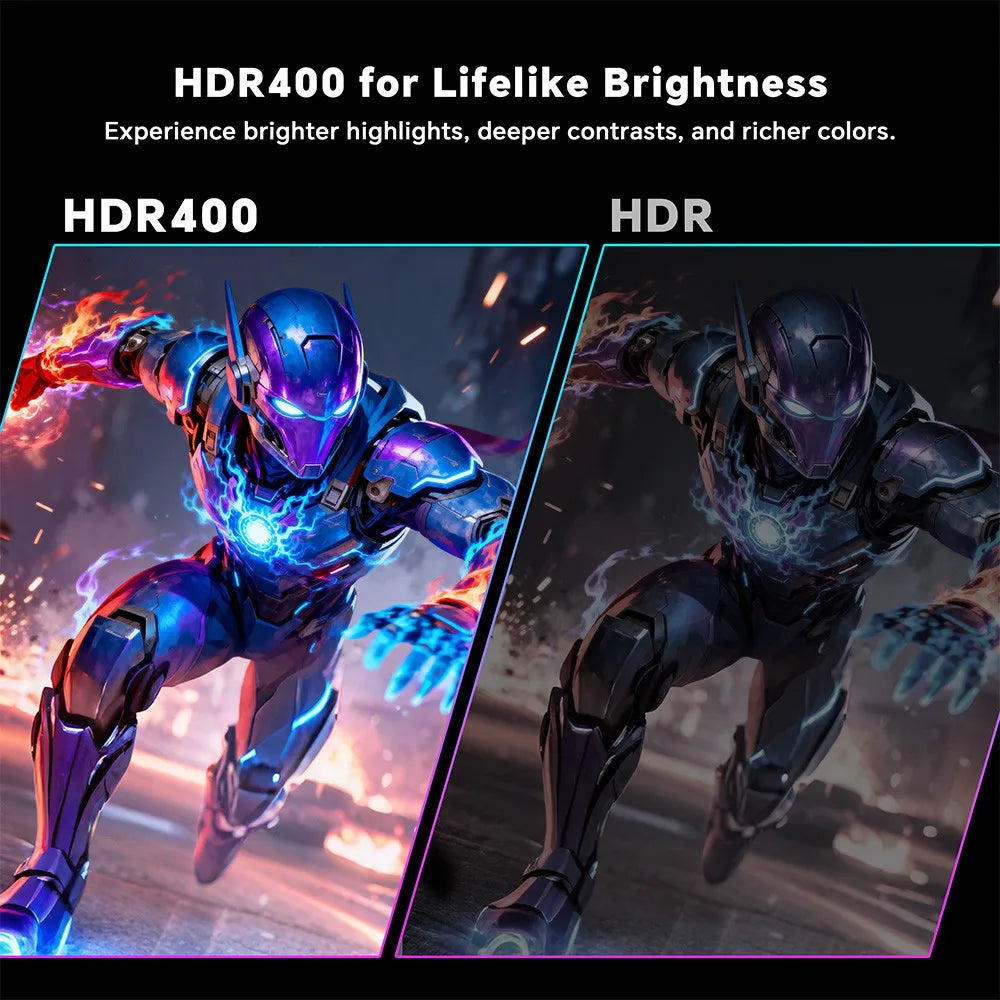 KTC H27T7P-2 Monitor para juegos IPS rápido QHD de 27 pulgadas 2560x1440 210Hz con overclocking 1ms MPRT HDR400 Adaptive Sync FreeSync G-Sync 400cd/m² 131% sRGB Soporte ergonómico Altura ajustable VESA Doble HDMI DP Luz az