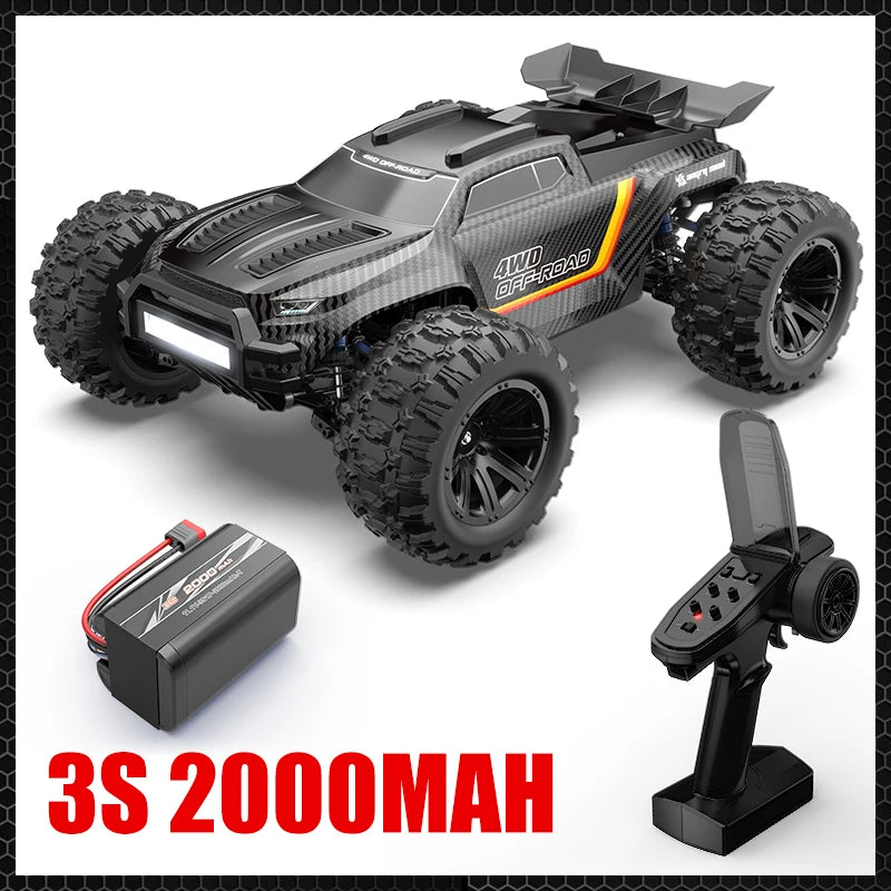 MJX 12212 HYPER GO 4WD 1:12 RC Car 60KM/H High-Speed Monster Truck RC Four-Wheel Drive Electric Brushless Vehicle 120m 3S battery 2.4G Remote Control Racing Car Bigfoot Climbing Off road Vehicle Toy Gifts For Kids ﻿