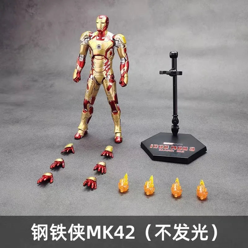 Figura de Acción Original ZD TOYS MARVEL INFINITY SAGA IRON MAN MK41/25/33/40/35/36/45/28/32/1/17/War Machine, Modelo Coleccionable