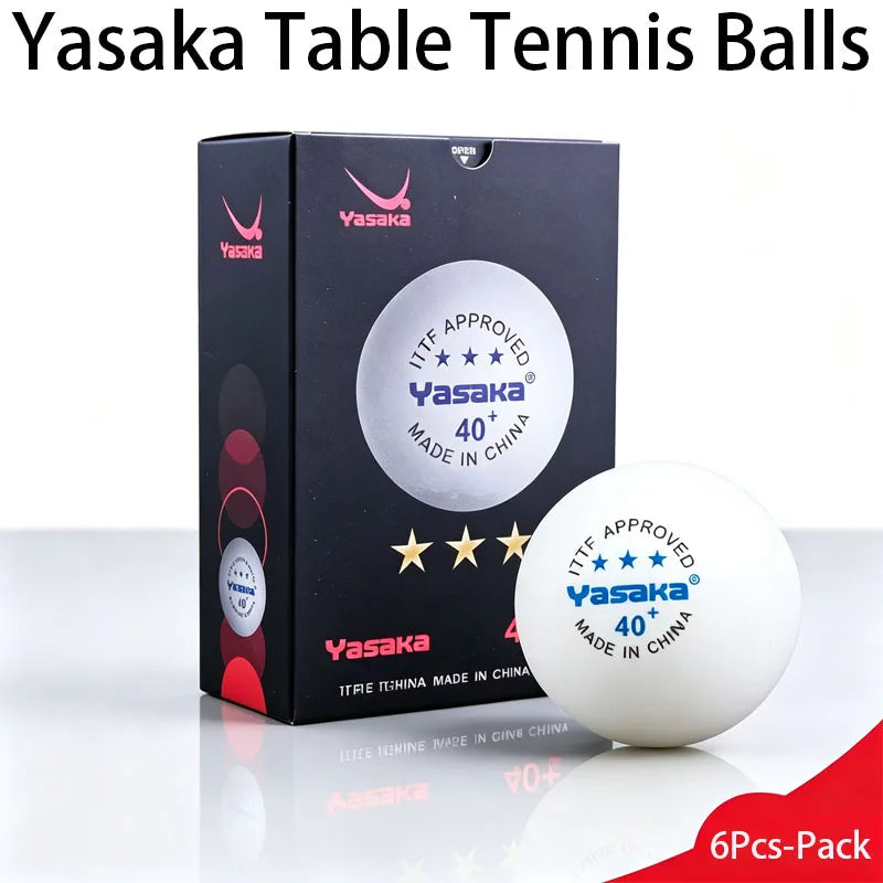 Pelotas de tenis de mesa Yasaka ABS 3Stars, nuevo material, pelota de ping pong con costuras 40+, para entrenamiento y competición, pelotas duraderas