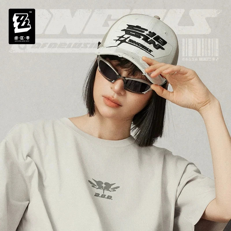 Gorra de béisbol bordada oficial “Delusional Angel” de Three Z STUDIO para ZenlessZoneZero - Mercancía de videojuegos, regalo