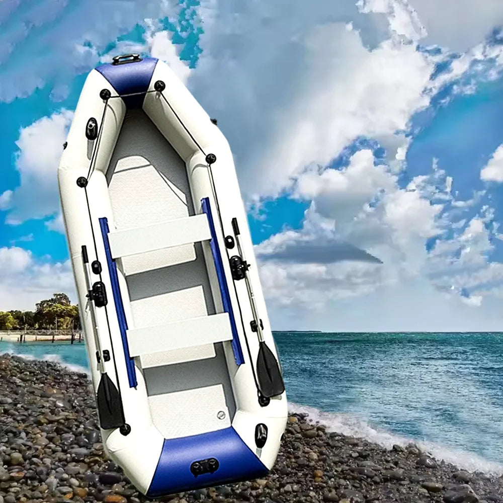Kayak inflable del remo del barco del PVC, 3,3 m, 5 personas, bote de la canoa de pescar con los accesorios para los deportes acuáticos al aire libre