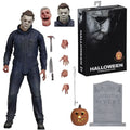 Figura de Michael Myers de NECA con LED, Figura de Acción Ultimate de Halloween, Figura de Freddy Jason Voorhees, Modelo de Sangre, Juguetes, Regalo de Halloween