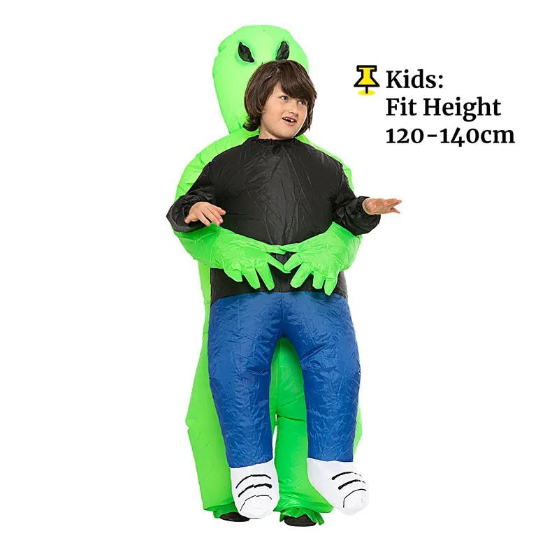Disfraz de alienígena inflable para adultos, traje divertido de explosión para actuación de fiesta de disfraces de Halloween