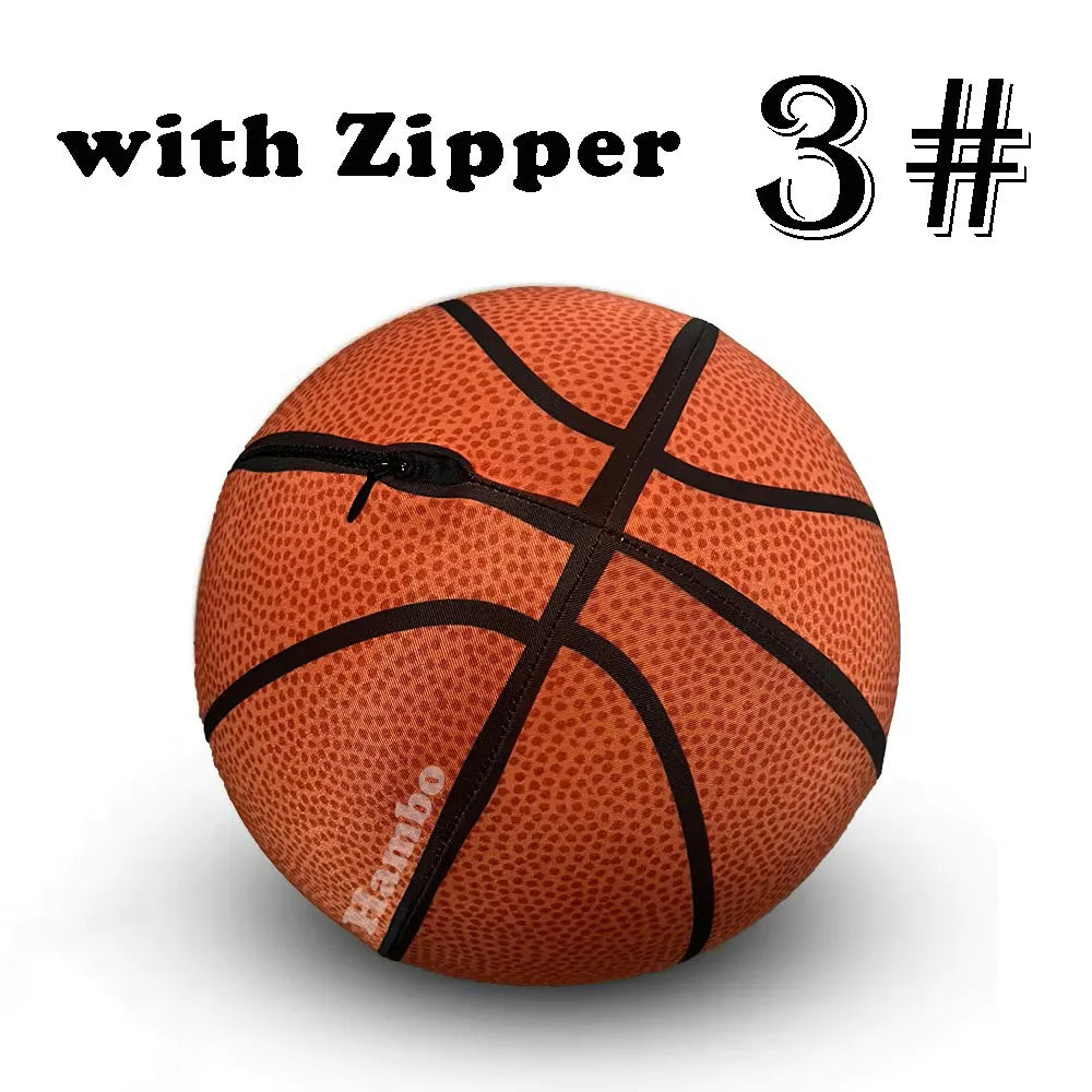 Funda de tela de baloncesto silenciosa para interiores, talla 7 # /6 # /5 #   Pelota silenciosa de espuma suave y elástica, pelota deportiva sin ruido, juego deportivo para adultos y niños