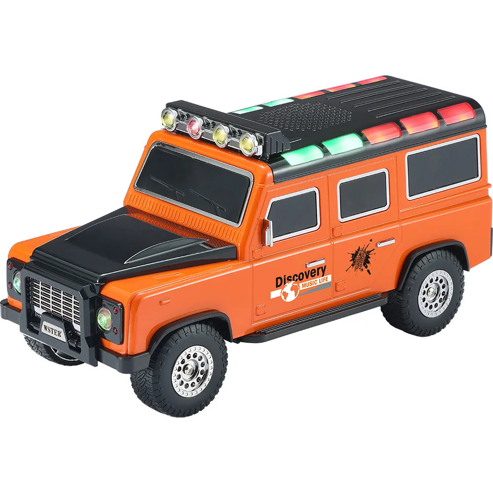Altavoz inalámbrico Bluetooth de 15W con forma de coche WS-630, subwoofer para ordenador de sobremesa con radio FM, USB/tarjeta TF, emparejamiento TWS y faro LED