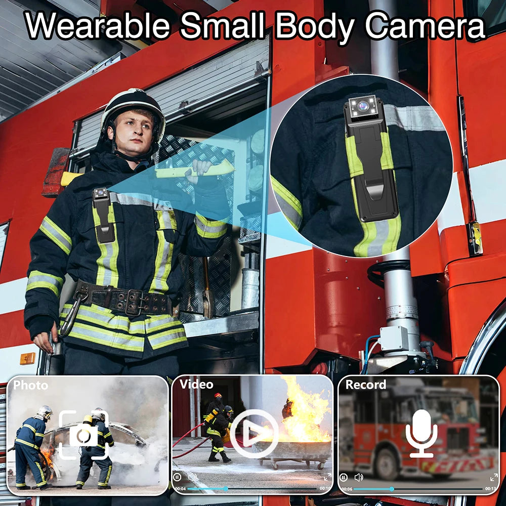 Mini cámara portátil Wifi de 1080P, grabadora de vídeo Digital usada, policía, visión nocturna, cámara corporal, videocámara en miniatura infrarroja