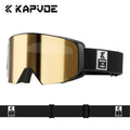 Gafas de esquí magnéticas KAPVOE con caja de almacenamiento incluida, gafas de snowboard con tratamiento antivaho, gafas para deportes de invierno al aire libre, patinaje y actividades en la nieve.