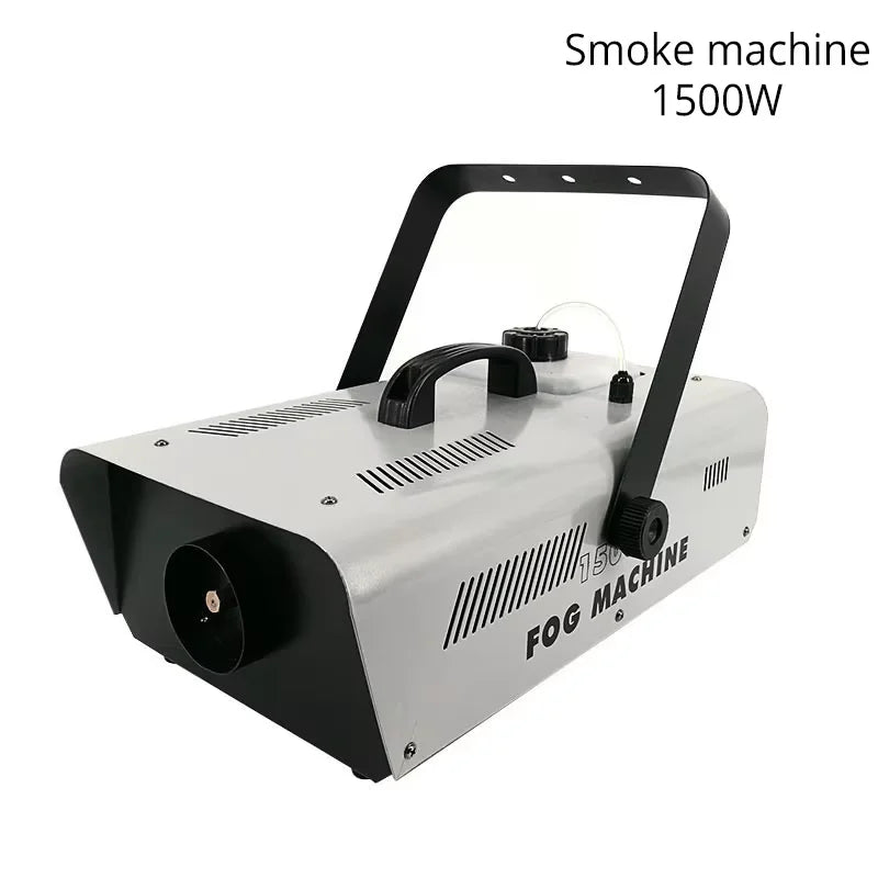 Máquina de humo para DJ, Control remoto con cable, 1500W, nebulizador DMX, control remoto para Halloween, boda, Club, Bar, escenario DMX