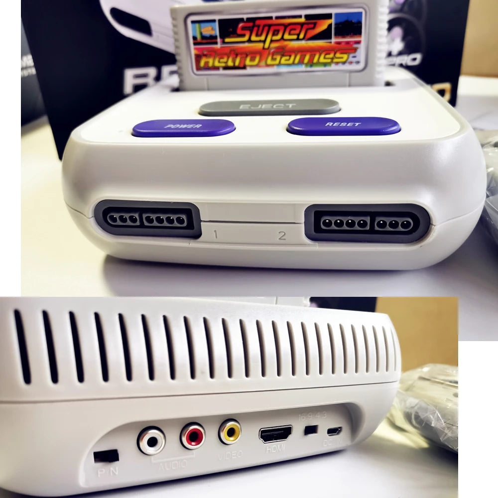 Consola Principal para RETROAD 5+Pro C51HD Compatible con Cartuchos de Juego Super NES/Super Famicom PAL y NTSC (Sin Accesorios)