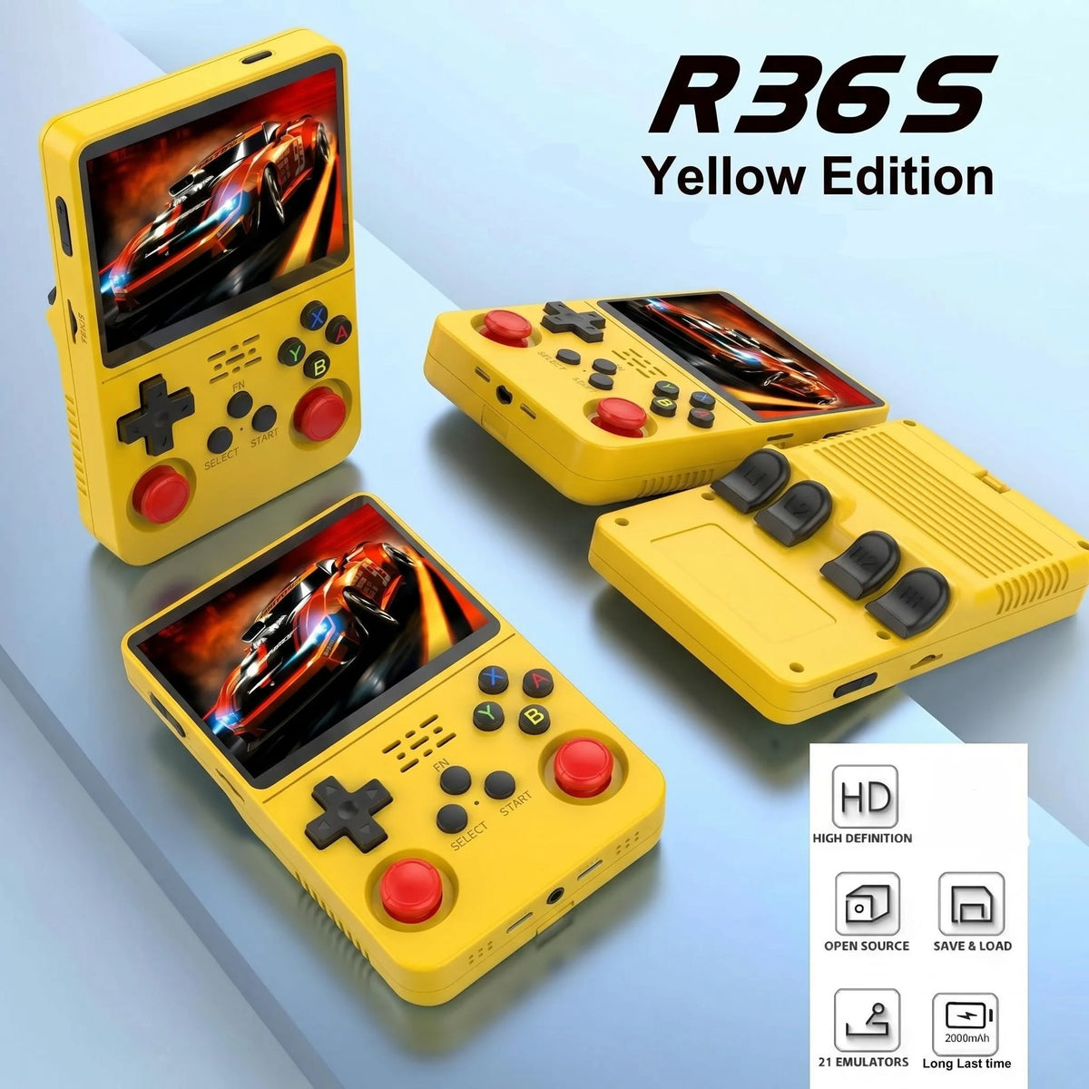 Consola de juegos portátil retro R36S Plug and Play, sin necesidad de descargas, sistema Linux preinstalado