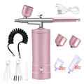 Kit de pintura para decoración de uñas con aerógrafo, Mini aerógrafo con compresor para pintura de pasteles y uñas, pistola pulverizadora manual portátil, aerógrafo para uñas