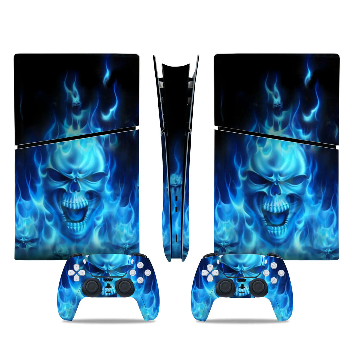 Pegatina de vinilo para PS5 Slim Digital, set completo de cubierta para consola de juegos y mando inalámbrico