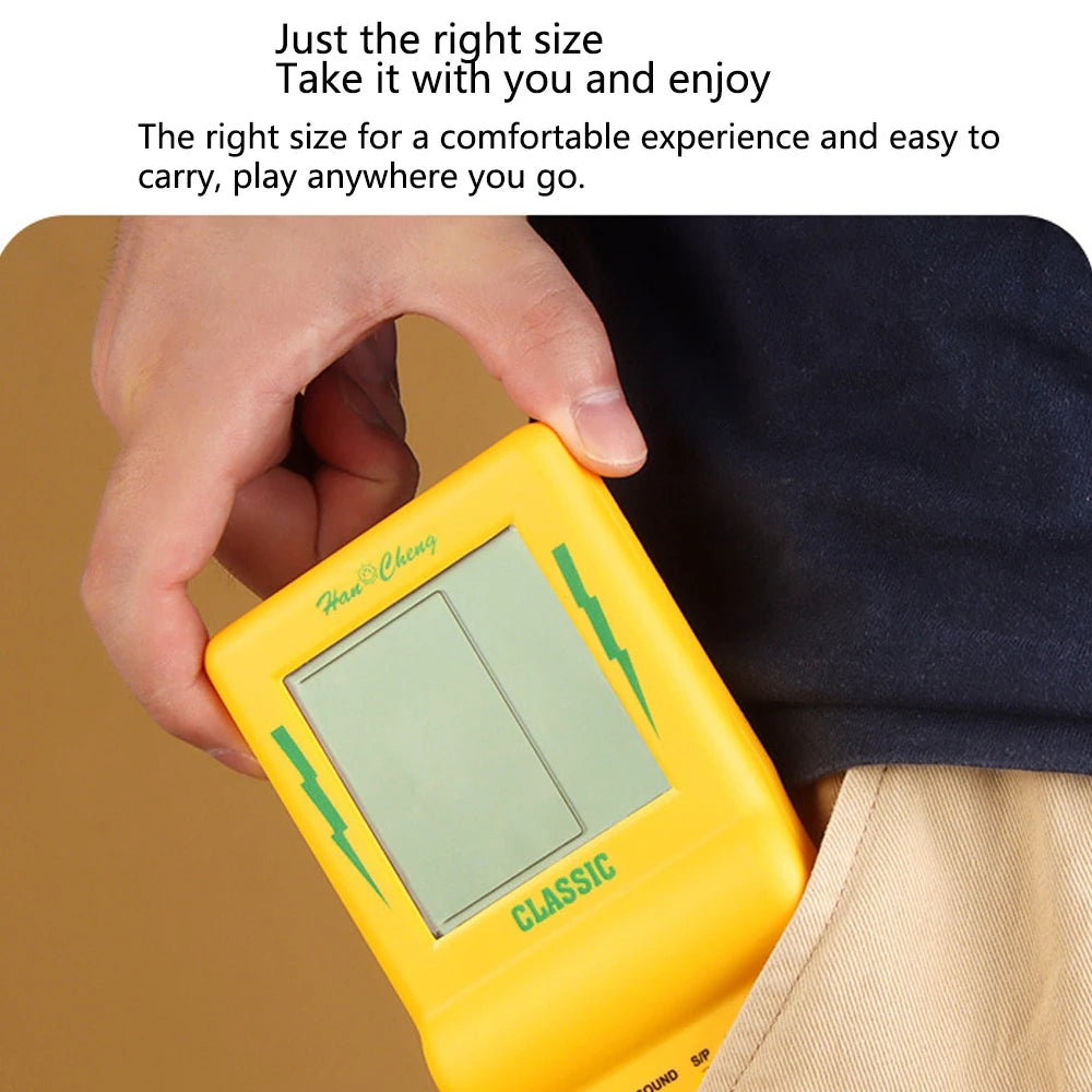 Consola de juegos Tetris con pantalla grande, consola de juegos portátil clásica, nostálgica y retro, juguetes electrónicos, reproductor de juegos portátil retro, nuevo